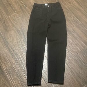 Vintage Guess tapered black jeans no stretch